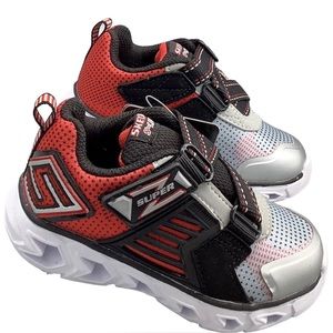 Skechers Lights Kids Sneakers. Zstrap. 90587N/SLBK